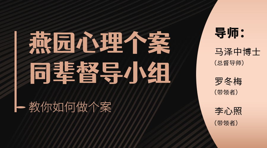 燕园心理个案同辈督导小组